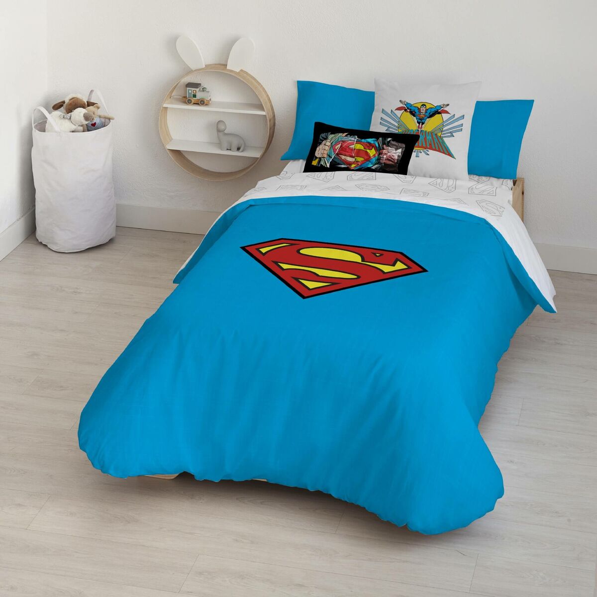 Påslakan Superman Superman Multicolour 175 Trådar 140 x 200 cm