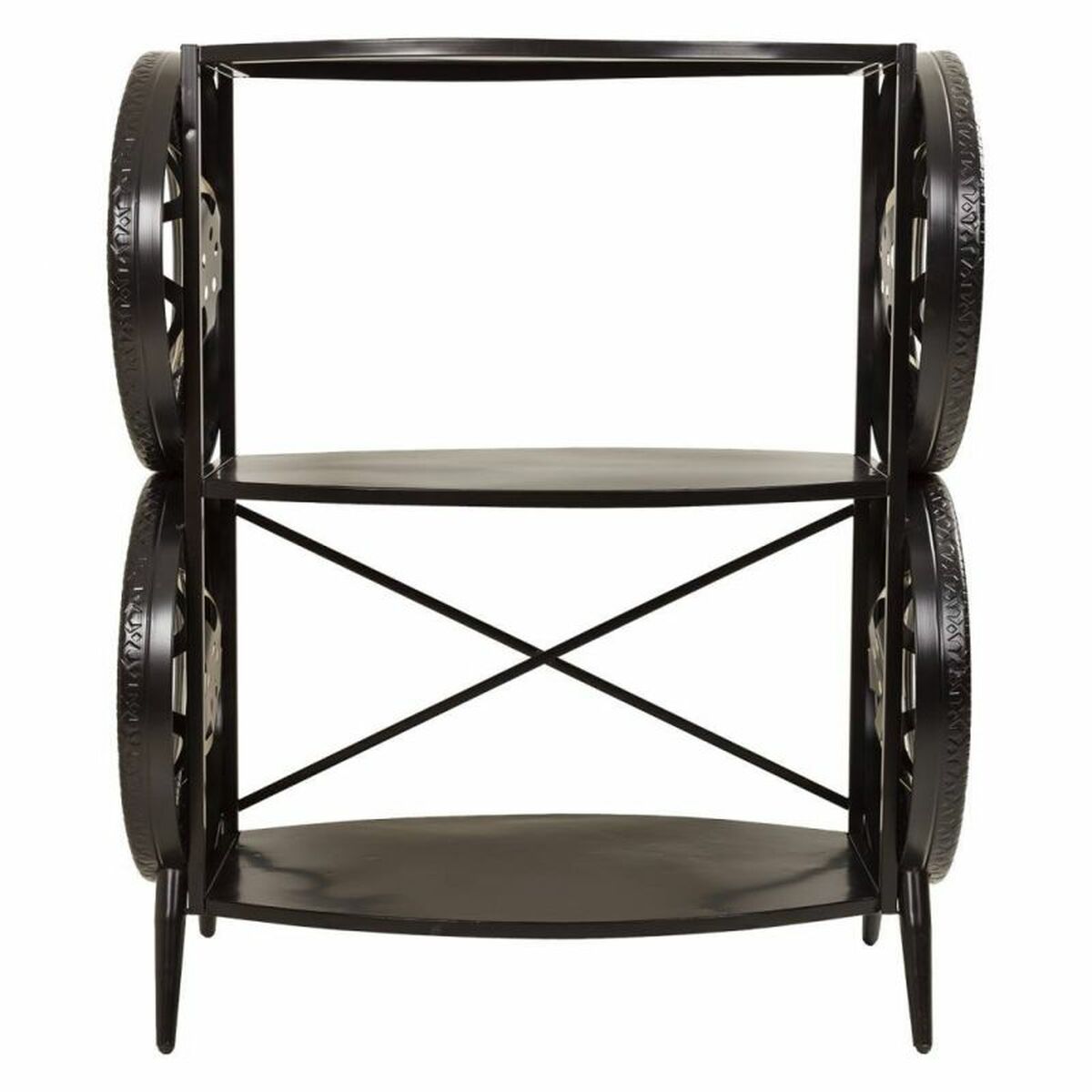 Bokhylla Alexandra House Living Mörkbrun Metall 51 x 117 x 97 cm - 3