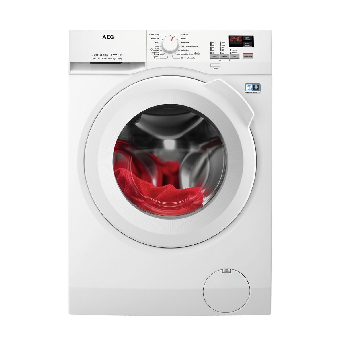 Tvättmaskin Aeg L6FBK841P 8 kg 1400 rpm