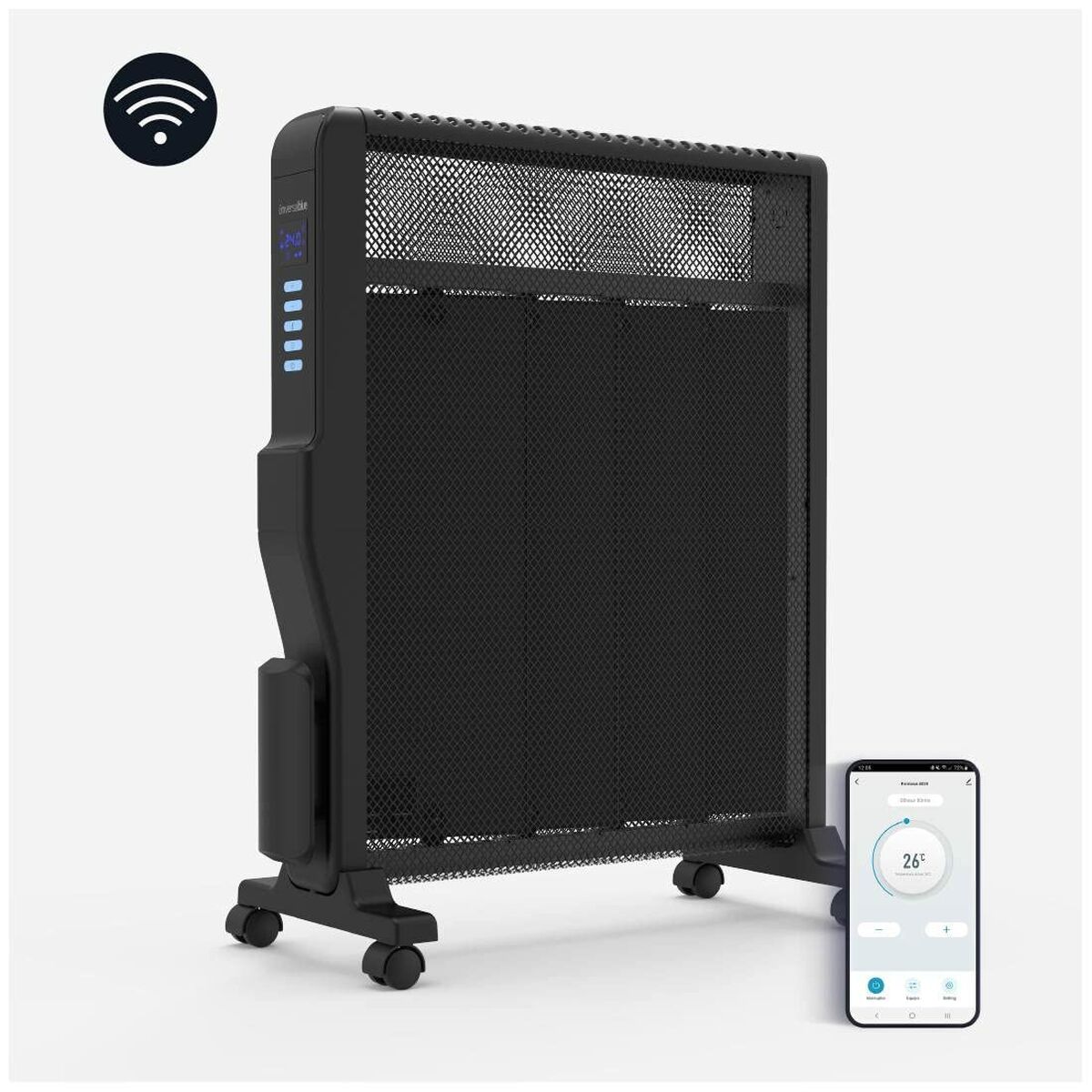 Värmeelement Universal Blue 4020B UCRM9004 Svart 2000 W - 5