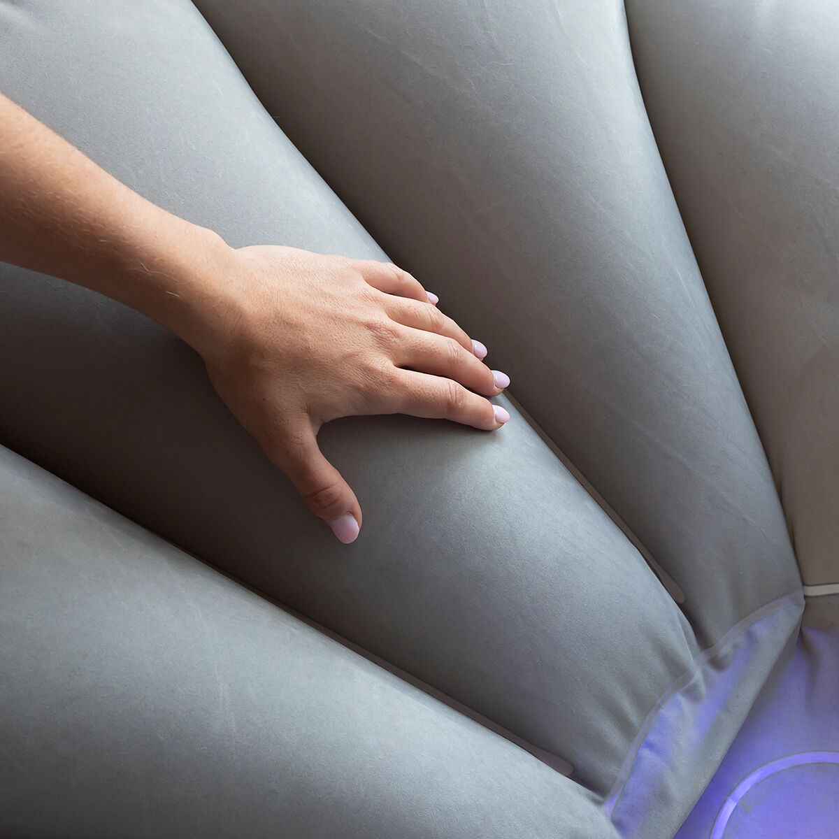 Uppblåsbar fåtölj med flerfärgad LED och fjärrkontroll Chight InnovaGoods - 24