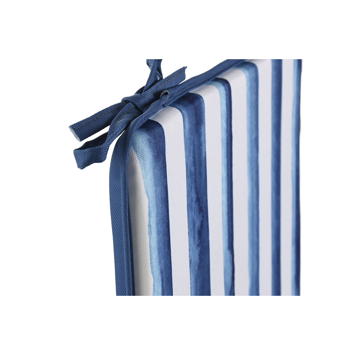 Stolsdyna Home ESPRIT Blå Vit 38 x 38 x 2 cm - 2