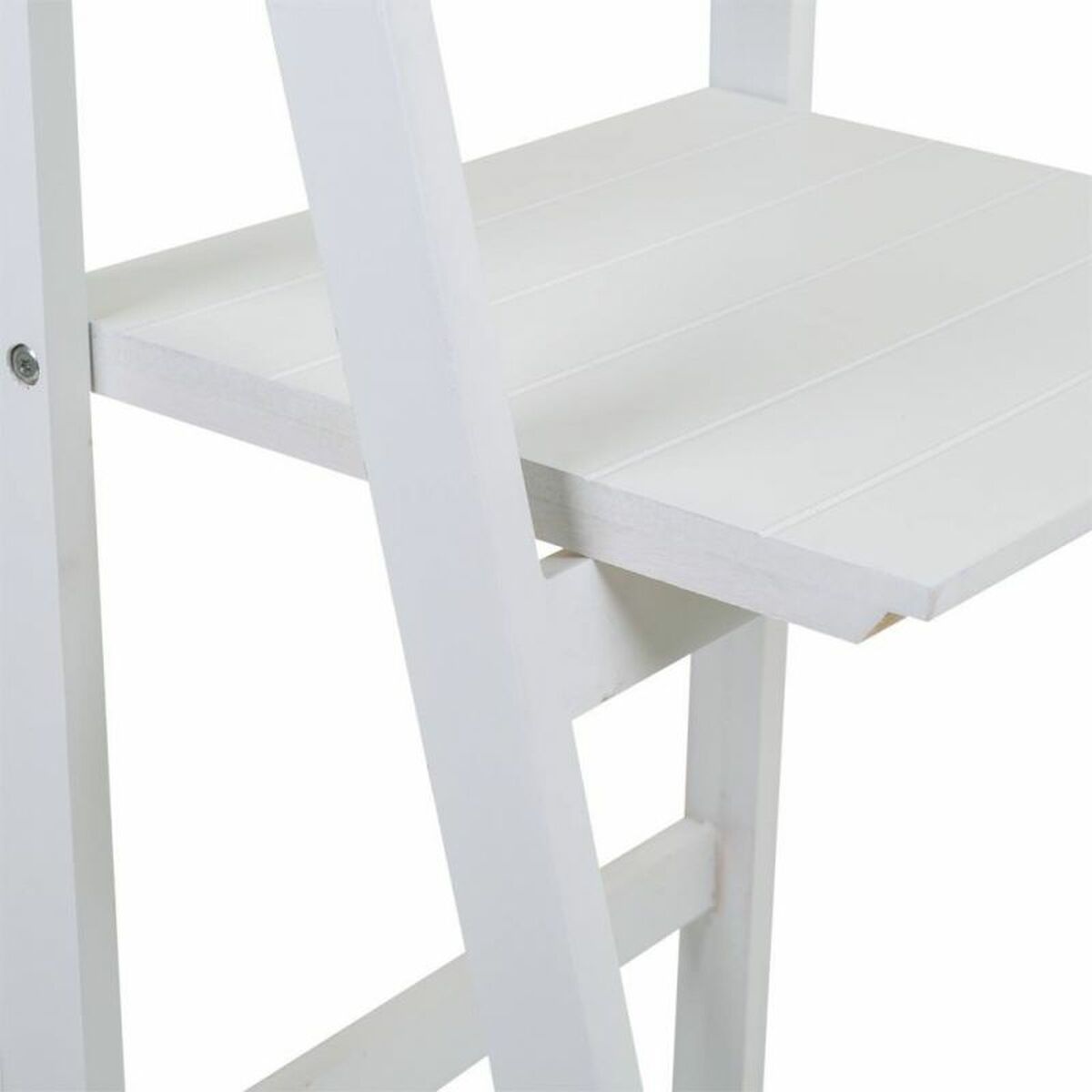 Bokhylla Alexandra House Living Vit Paulowniaträ Trä MDF 38 x 115 x 41 cm Trappa - 4