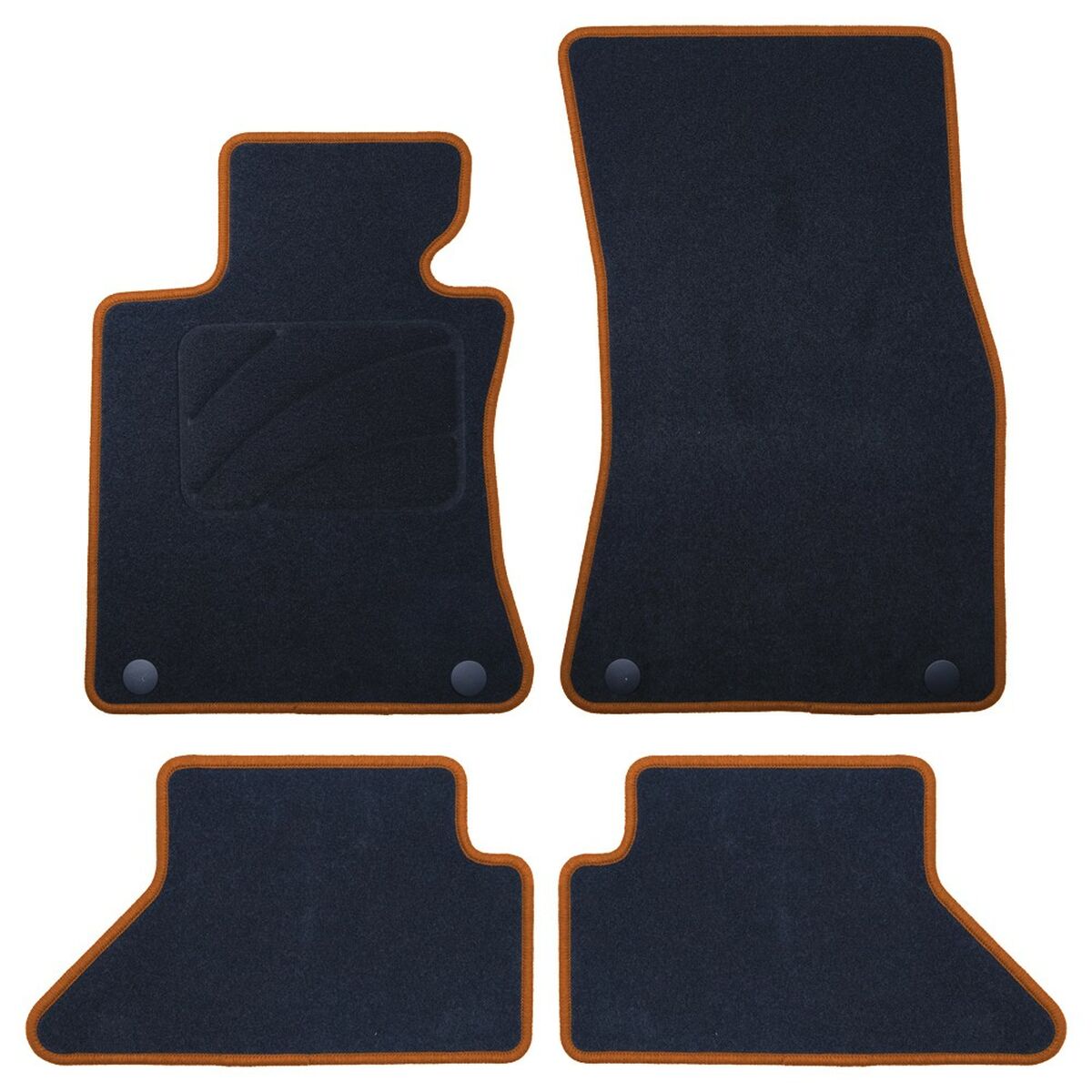 Set med bilgolvmattor OCC Motorsport OCCBW0013YE Bmw E63 Serie 6 Coupe