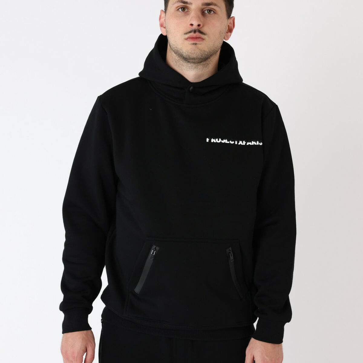 Tröja med huva Herr Project X Paris PROJECT SWEAD&HOODIE 2522062 BK Svart - 2