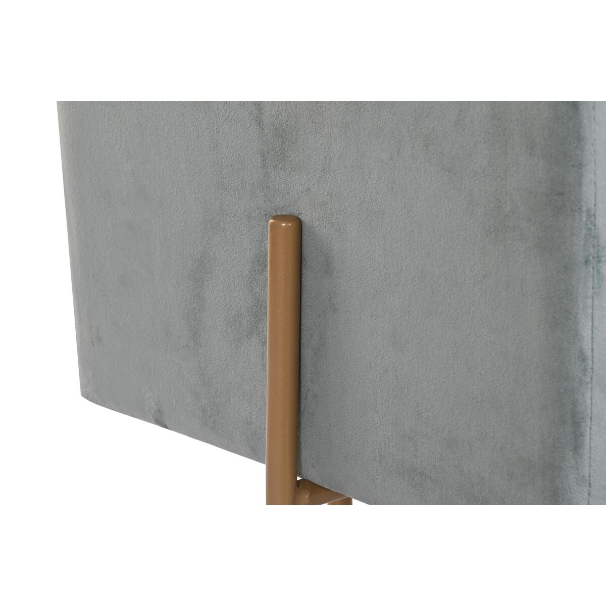 Fotpall DKD Home Decor Metall Turkos Polyester (45 x 45 x 45 cm) - 2