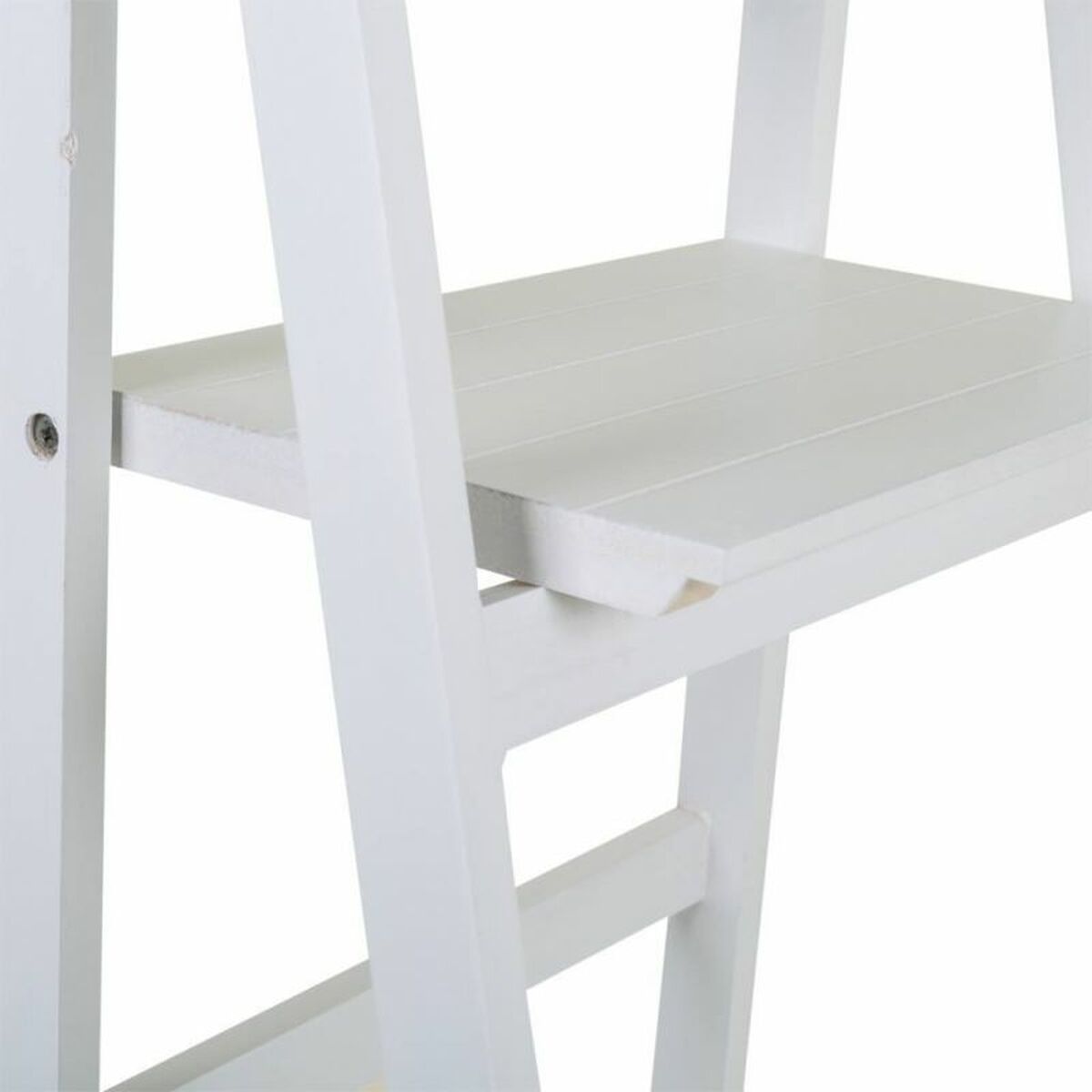 Bokhylla Alexandra House Living Vit Paulowniaträ Trä MDF 38 x 150 x 41 cm Trappa - 4