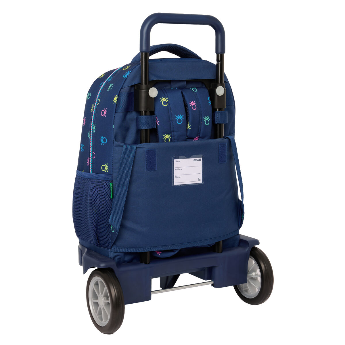 Skolryggsäck Benetton Cool Marinblå 33 x 45 x 22 cm - 3