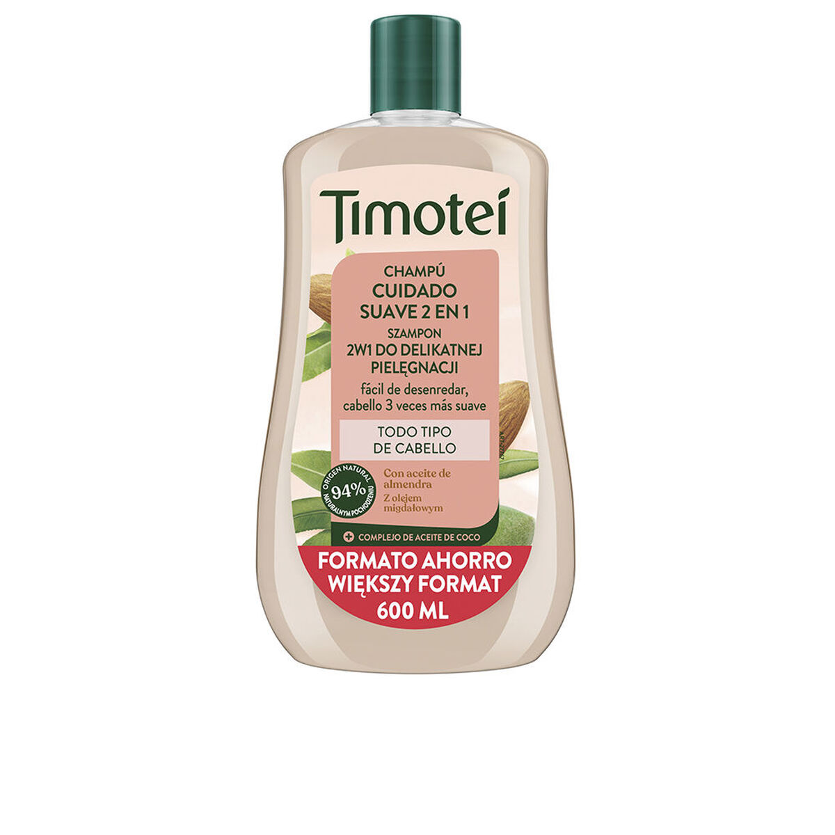 Schampo Timotei TIMOTEI 2 EN 1 ALMENDRAS 600 ml