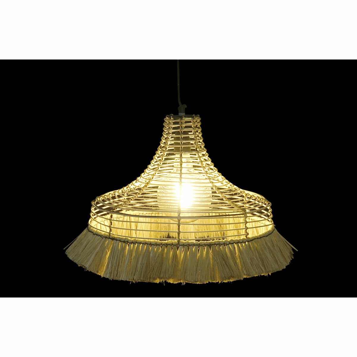 Taklampa DKD Home Decor Naturell Metall 40 W Jute (45 x 45 x 36 cm) - 10