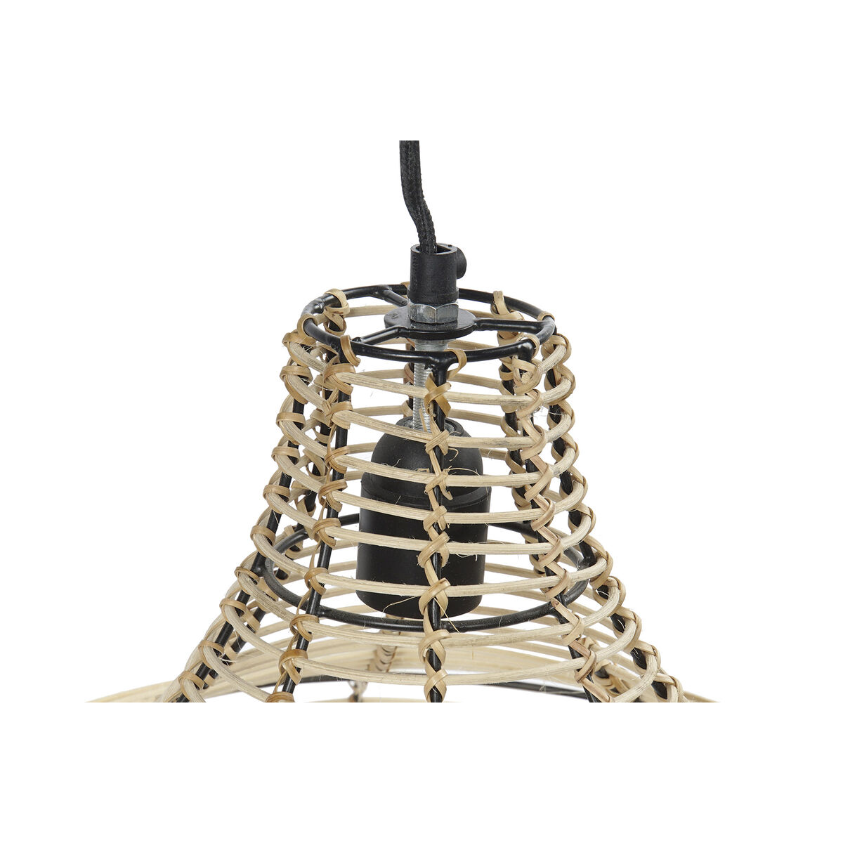 Taklampa DKD Home Decor Naturell Metall 40 W Jute (45 x 45 x 36 cm) - 13