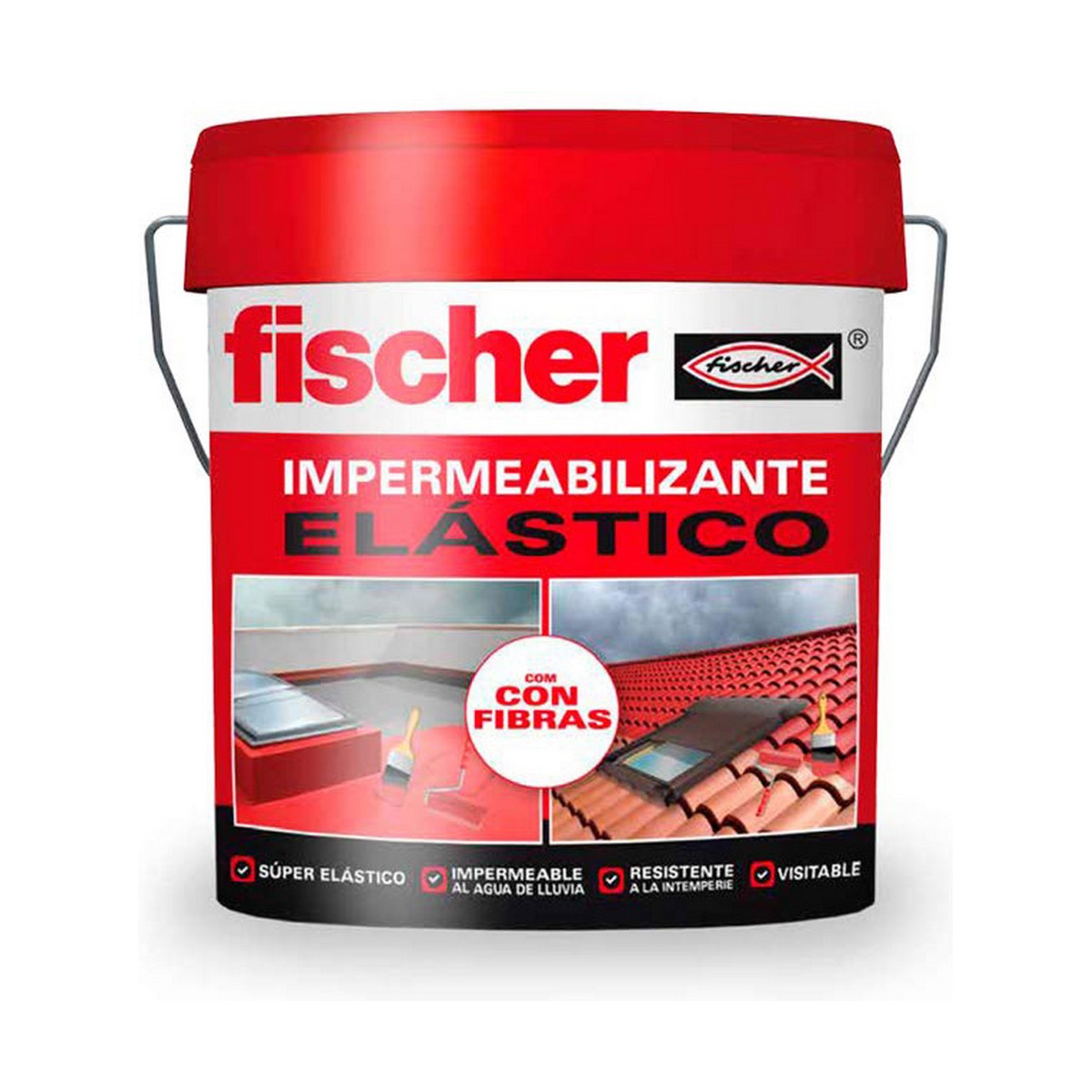 Impregnering Fischer 547156 Röd 4 L - 5
