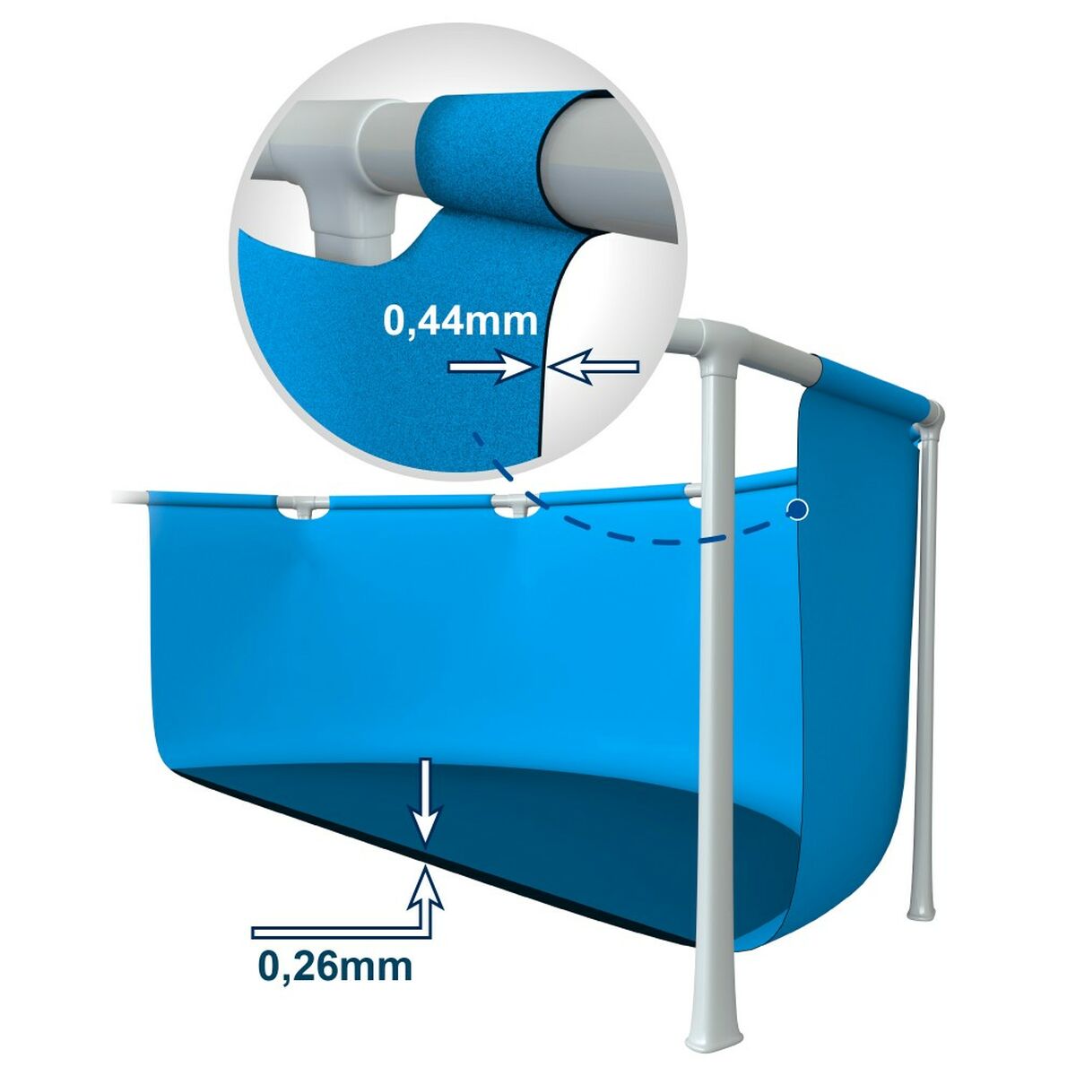 flyttbar pool Intex 183 x 38 x 183 cm - 6