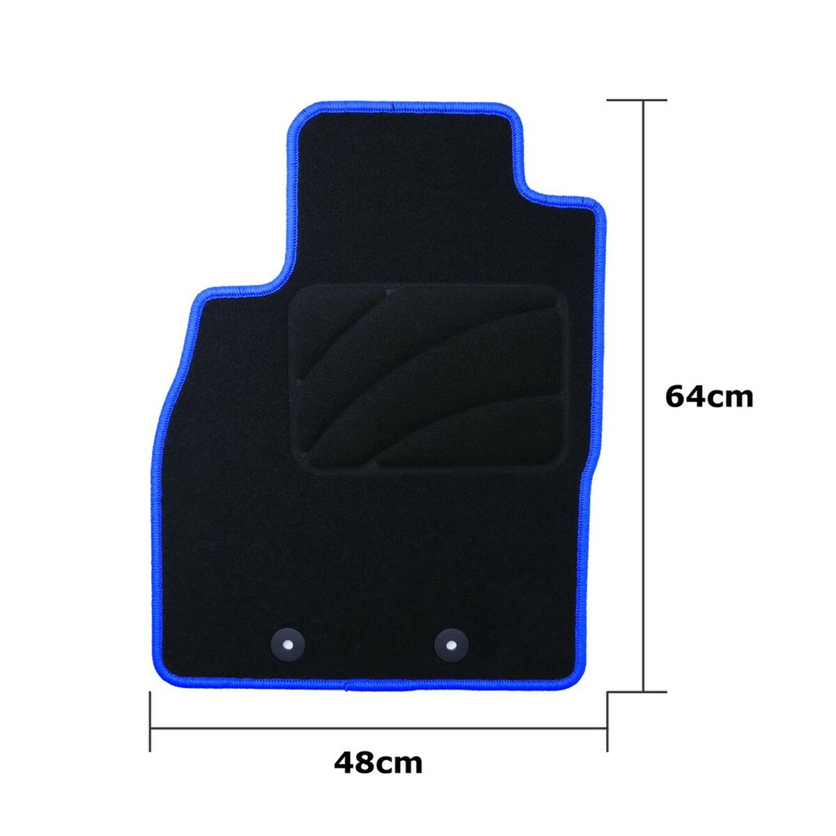 Set med bilgolvmattor OCC Motorsport OCCOP0003BL OPEL Ampera 5 Delar - 5