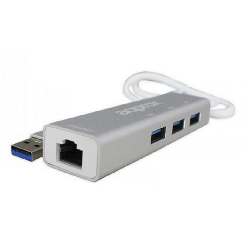 Nätadapter approx! APPC07GHUB LAN 10/100/1000 USB 3.0 Grå - 6