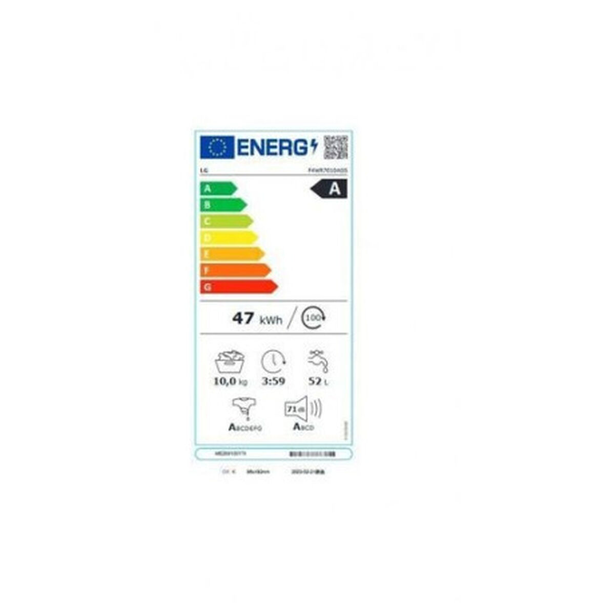 Tvättmaskin LG F4WR7010AGS 60 cm 1400 rpm 10 kg - 3