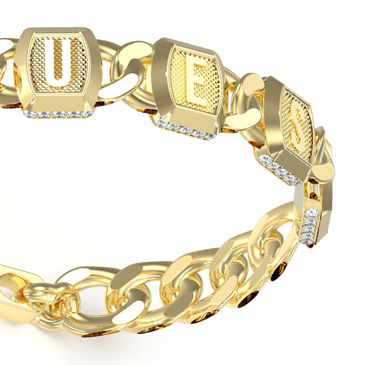 Damarmband Guess JUMB05012JWYGS Gyllene - 2