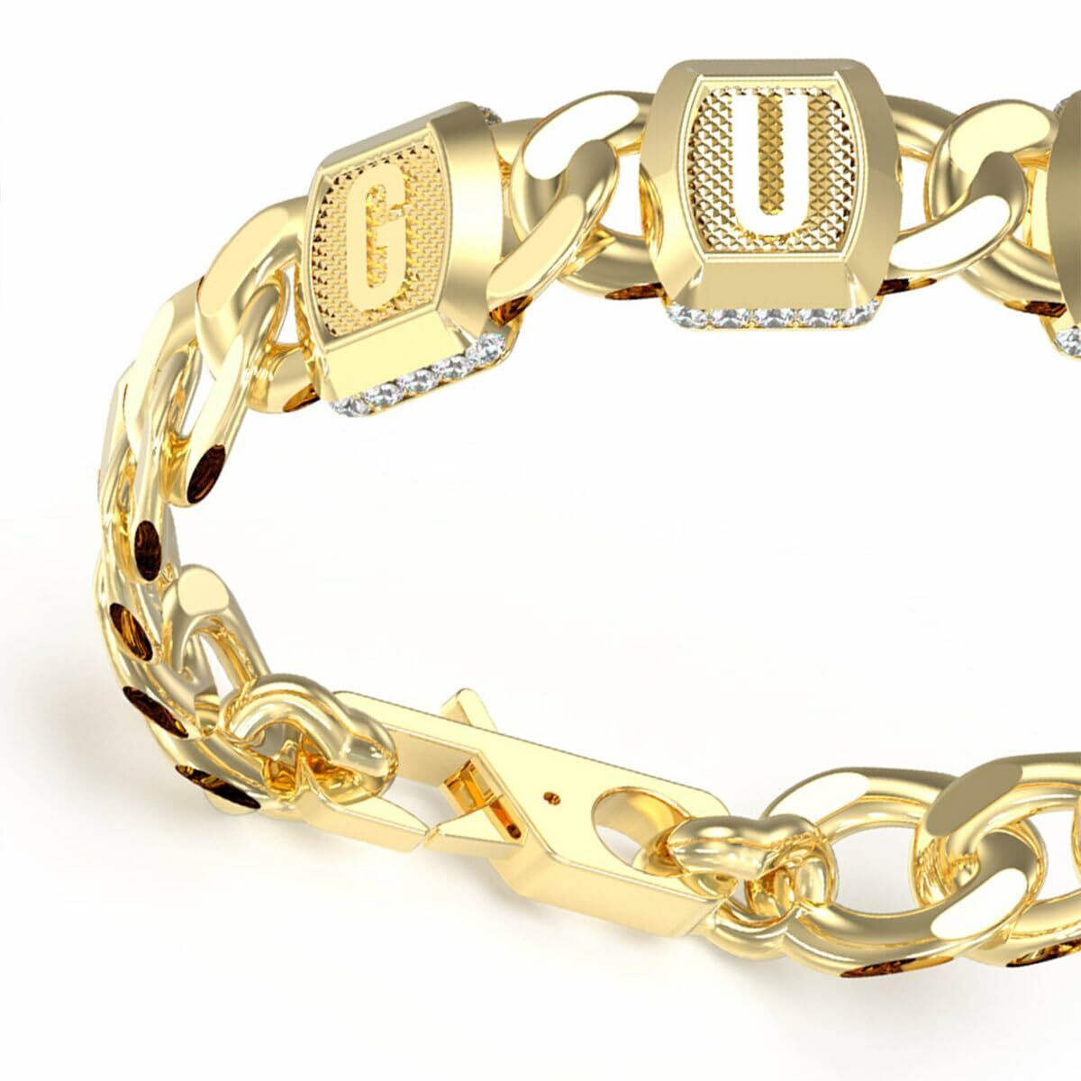 Damarmband Guess JUMB05012JWYGS Gyllene - 3
