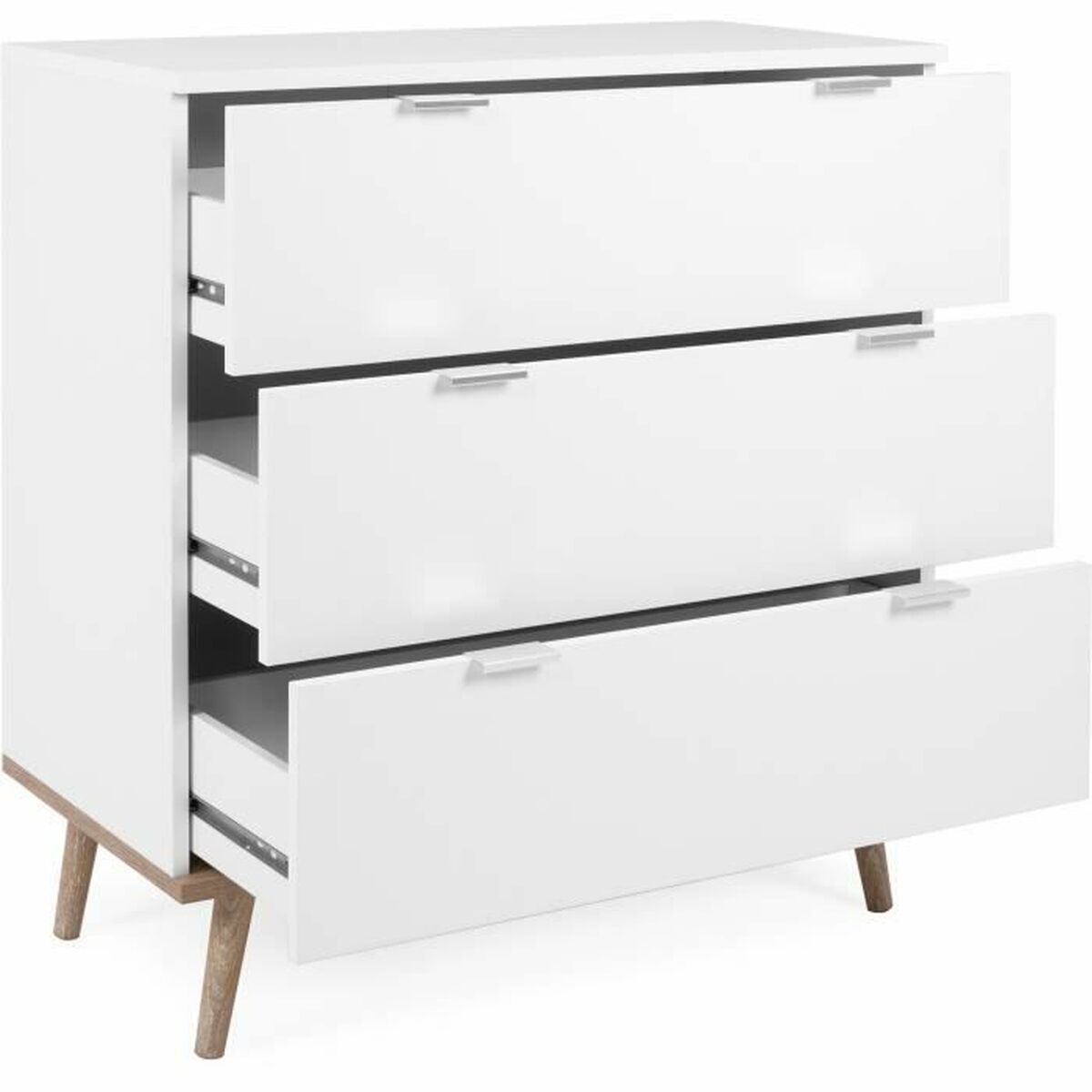 Byrå Scandinavian Vit 79,8 x 40 x 86,5 cm - 4