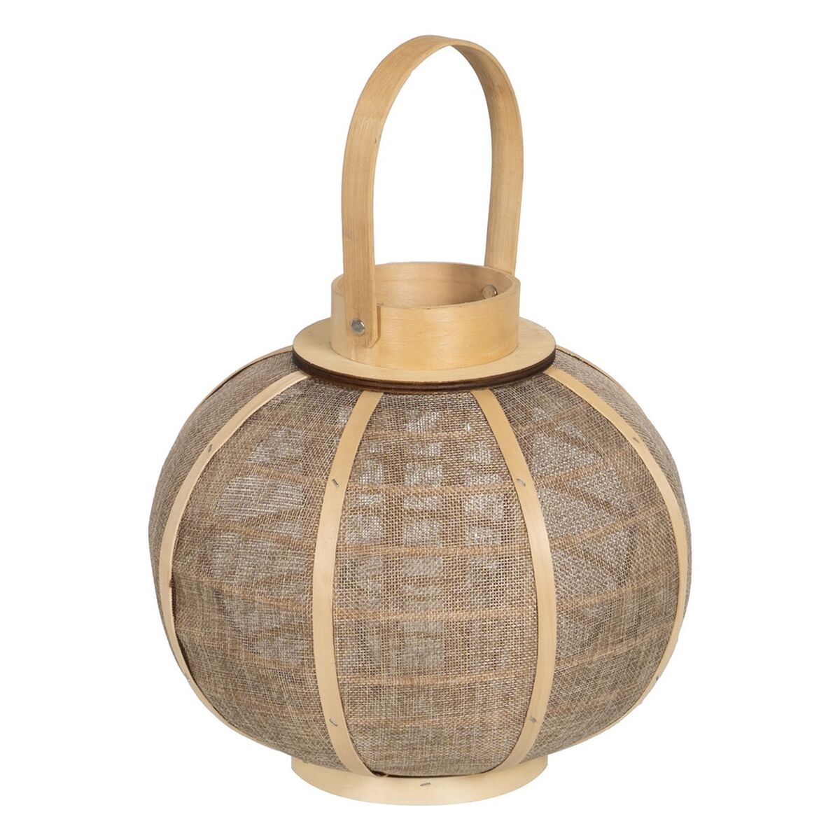 Lykta Ljusstakar Lykta Beige Jute 26 x 26 x 23,5 cm