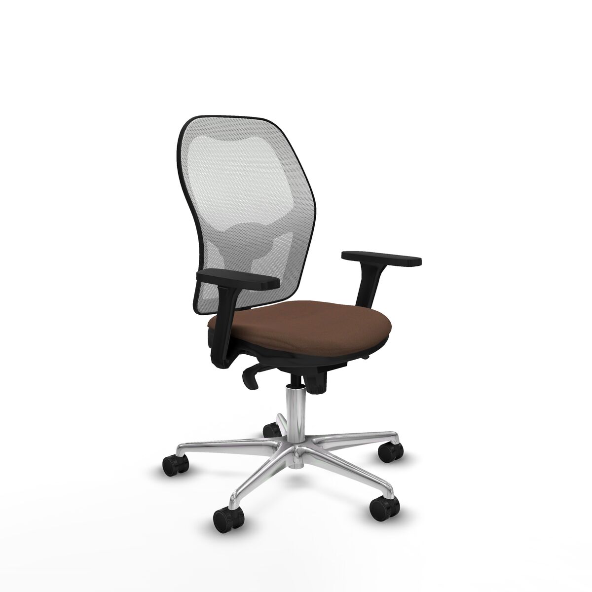 Kontorsstol Piqueras y Crespo 3D086N0 Vit Mörkbrun