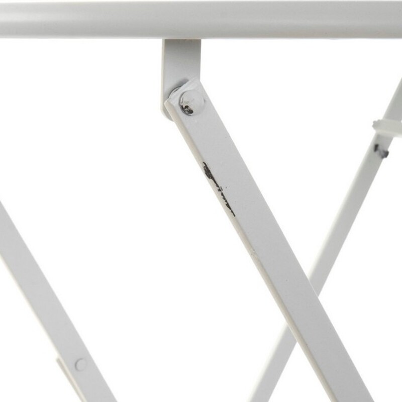 Bordsgrupp med 2 stolar DKD Home Decor Vit 80 cm 60 x 60 x 70 cm (3 pcs) - 4