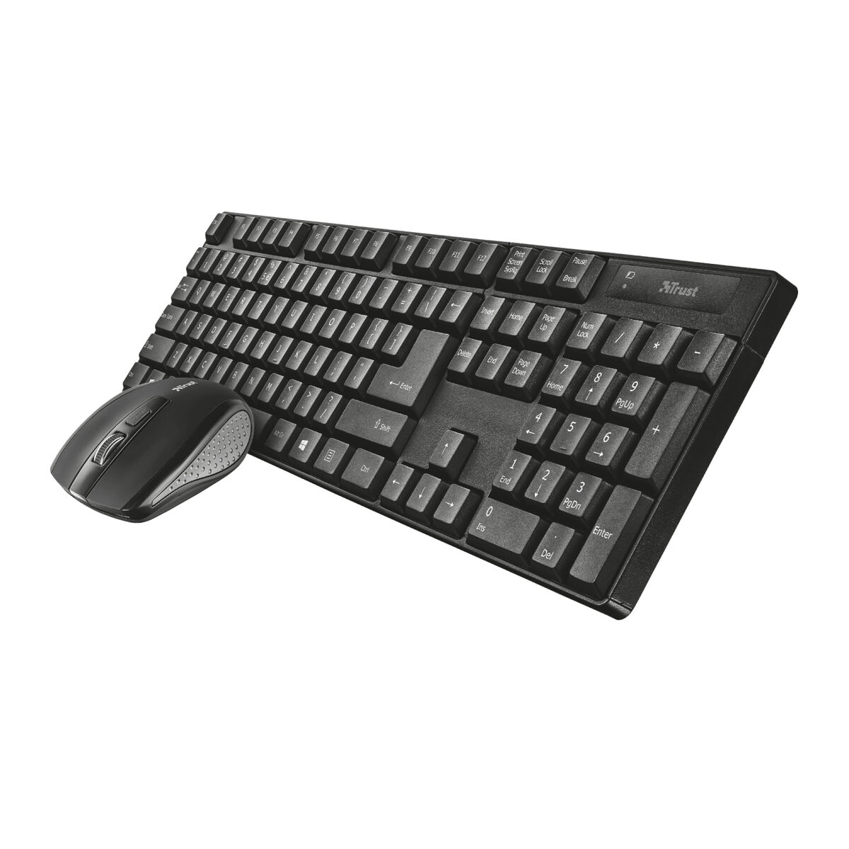 Tangentbord och Mus Trust Qoby Svart QWERTY 4 Delar - 13