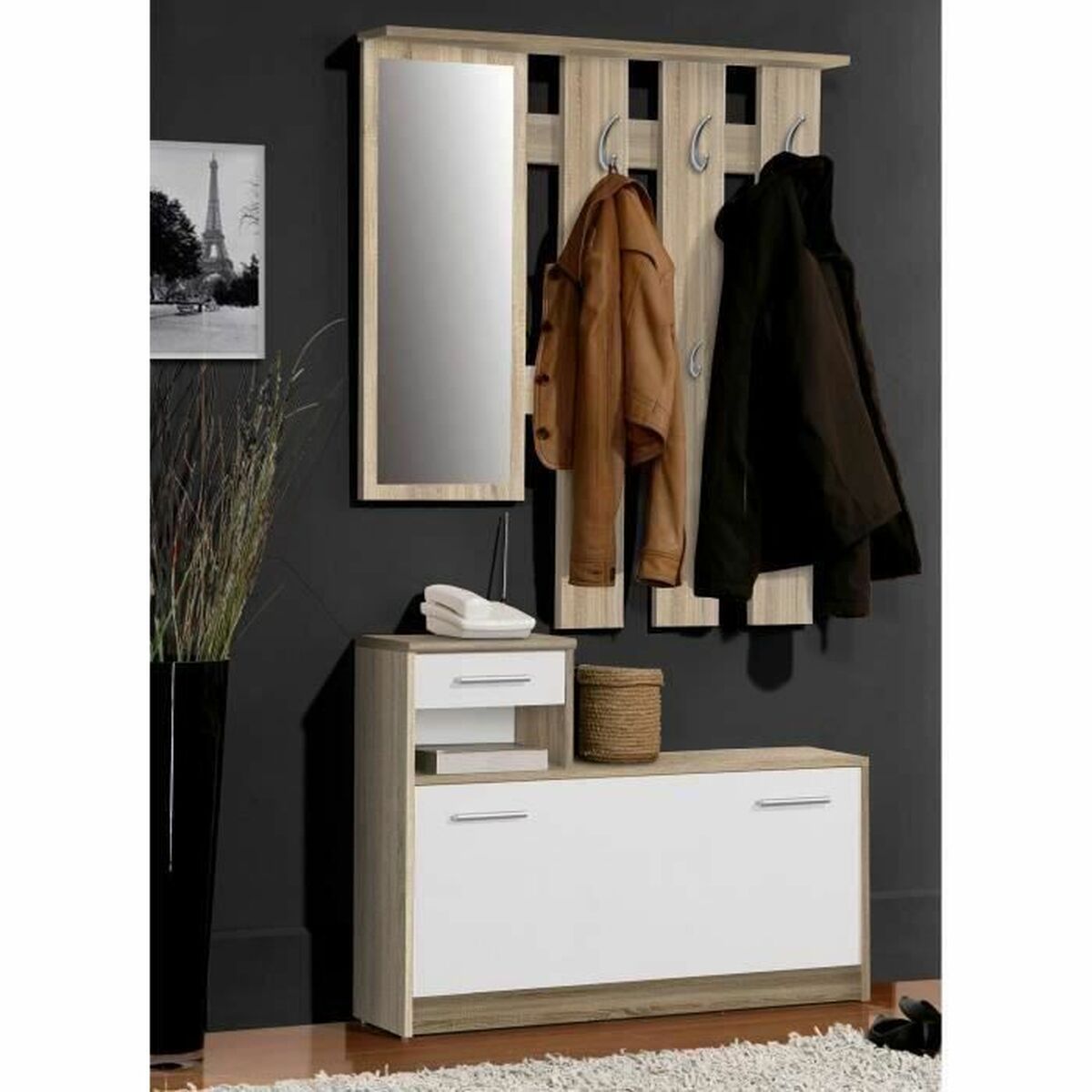Möbelpaket Pili Vit 97,5 x 180 x 25 cm - 6