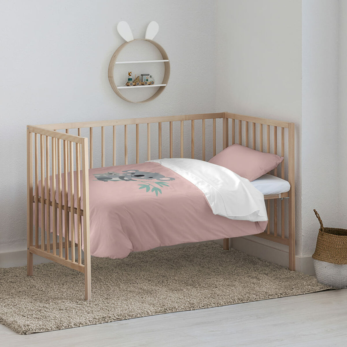 Täckslagsset Kids&Cotton Kuno Rosa 115 x 145 cm - 2