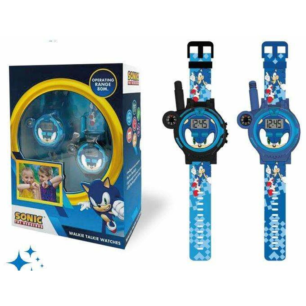 Barnklocka Sonic Walkie-Talkie 2 Delar - 7