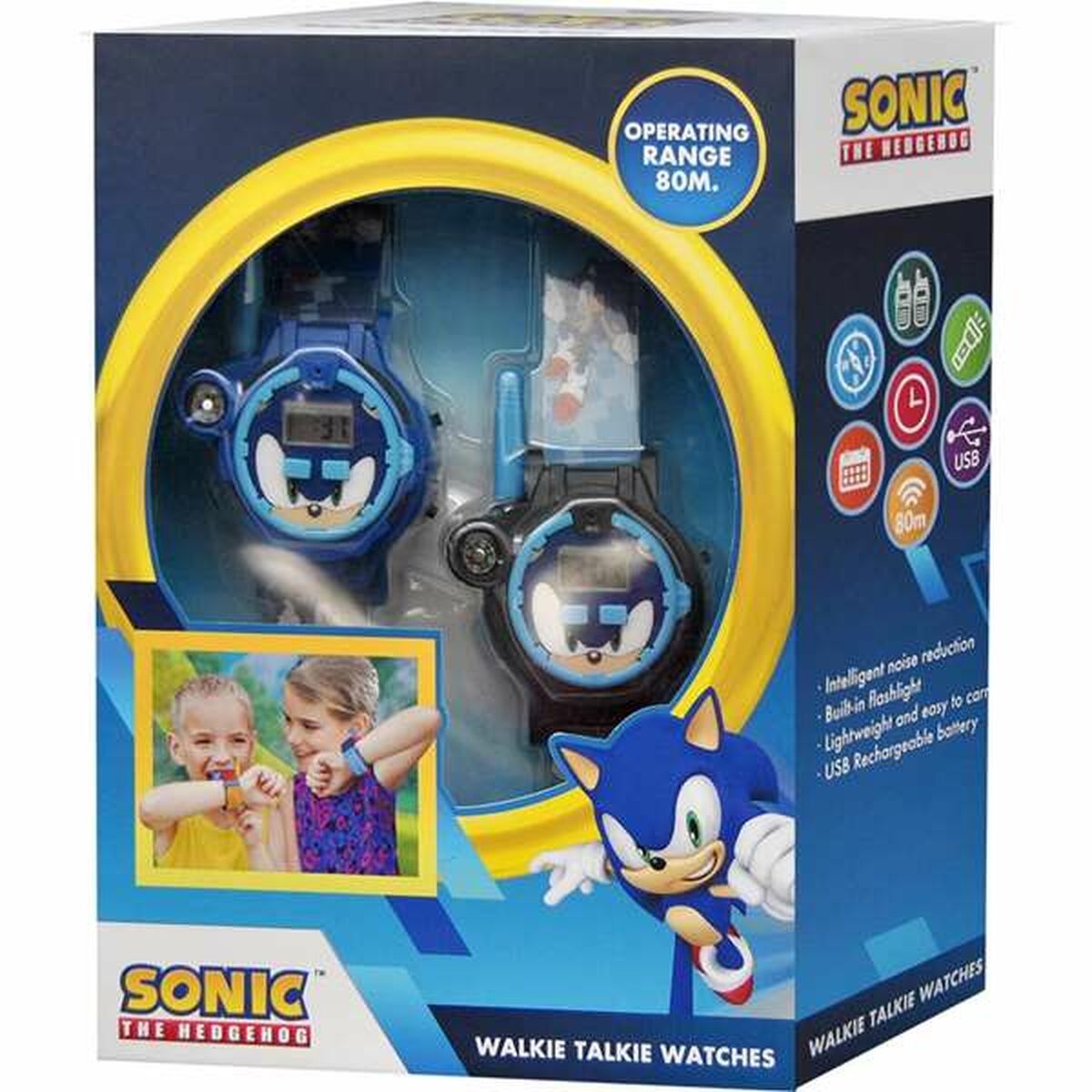 Barnklocka Sonic Walkie-Talkie 2 Delar - 4