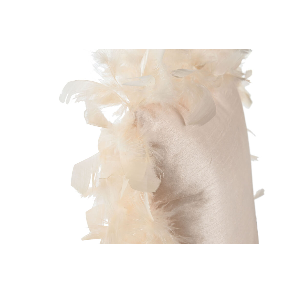 Kudde Home ESPRIT Rosa Fjädrar Chic 40 x 40 cm - 2