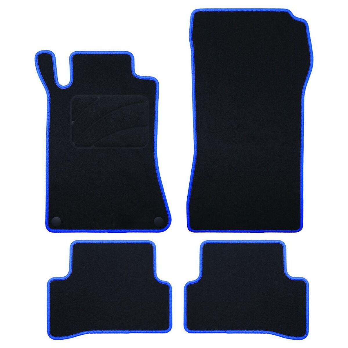Set med bilgolvmattor OCC Motorsport OCCMC0058BL Svart Mercedes W203 Clase C Sedan-CLC 5 Delar