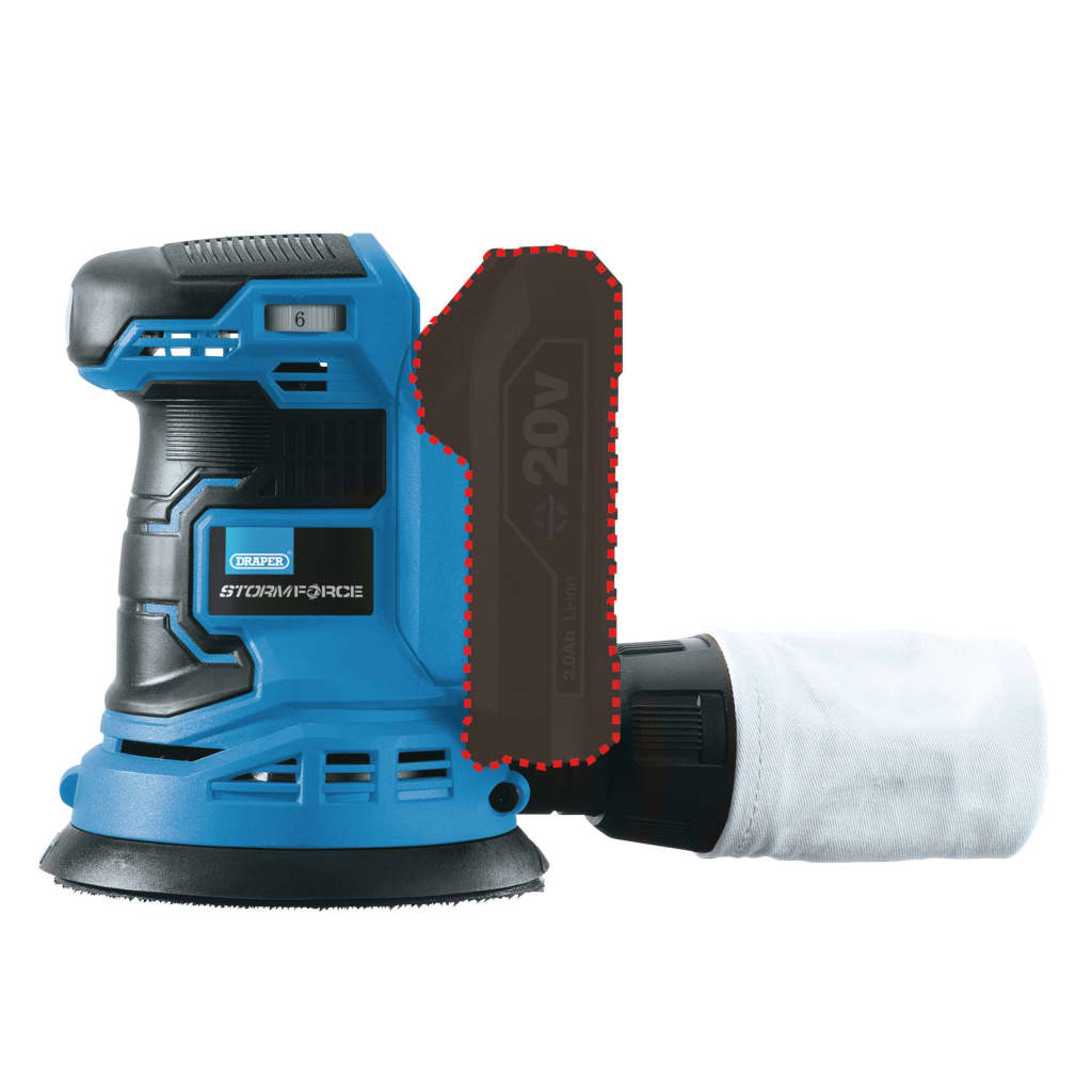 Draper Tools Excenterslip Storm Force 20V - 7