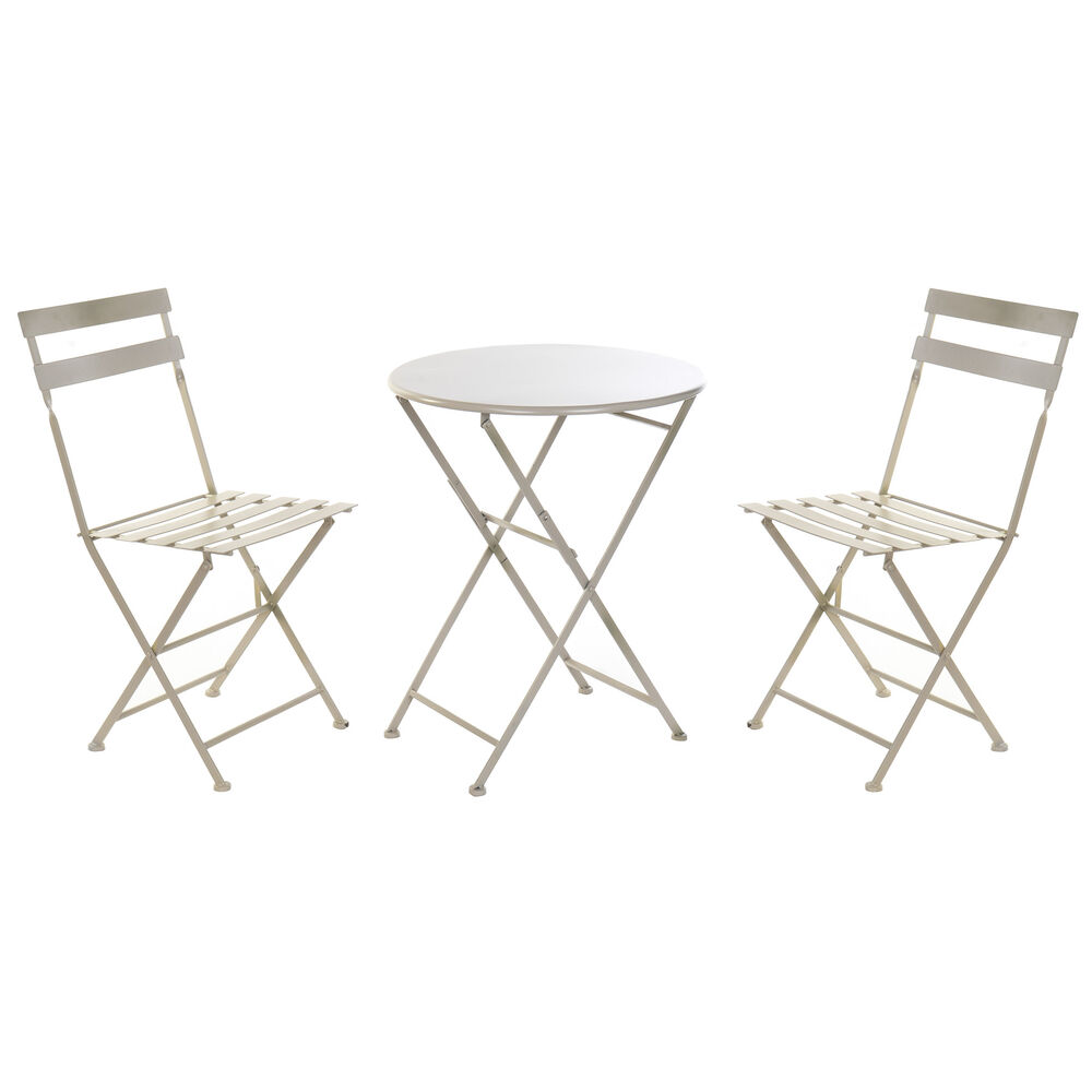 Bordsgrupp med 2 stolar DKD Home Decor 80 cm 60 x 60 x 70 cm - 4
