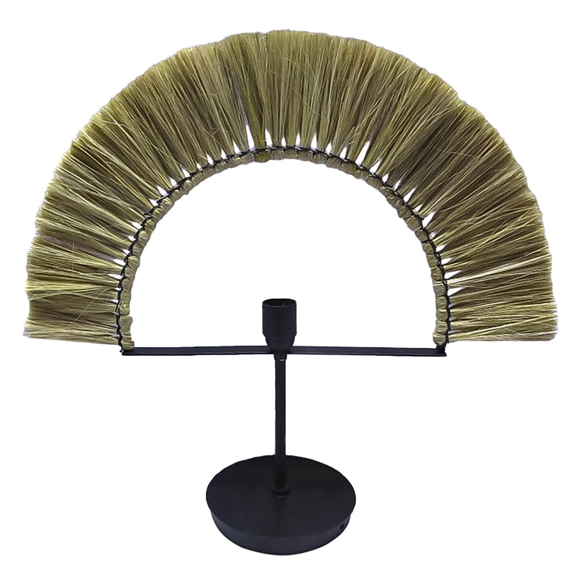 Bordslampa DKD Home Decor Naturell Svart Järn Jute (57 x 17 x 52 cm) - 5