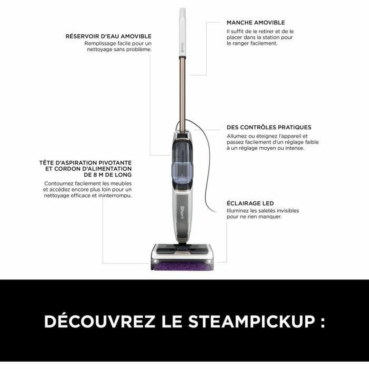 Ångrengöring Shark SteamPickUp SD200EU - 3