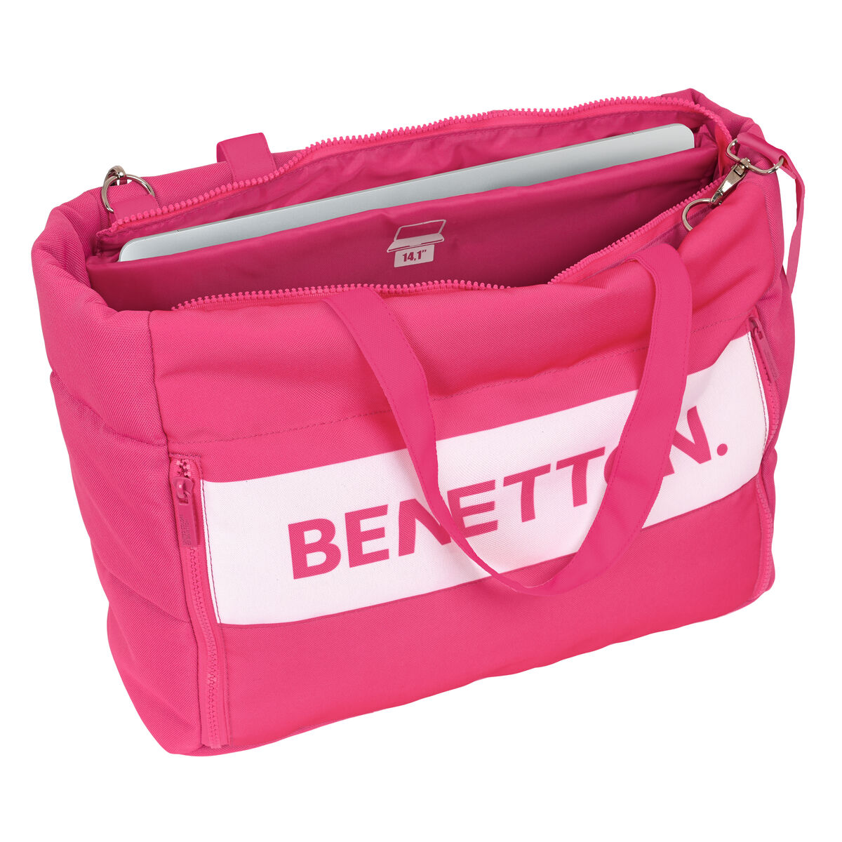 Laptopväska Benetton Raspberry Fuchsia (54 x 31 x 17 cm) - 8