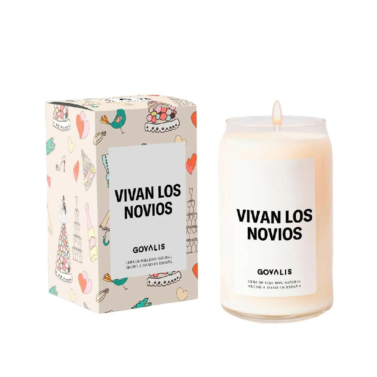 Doftljus GOVALIS Vivan los Novios (500 g) - 2