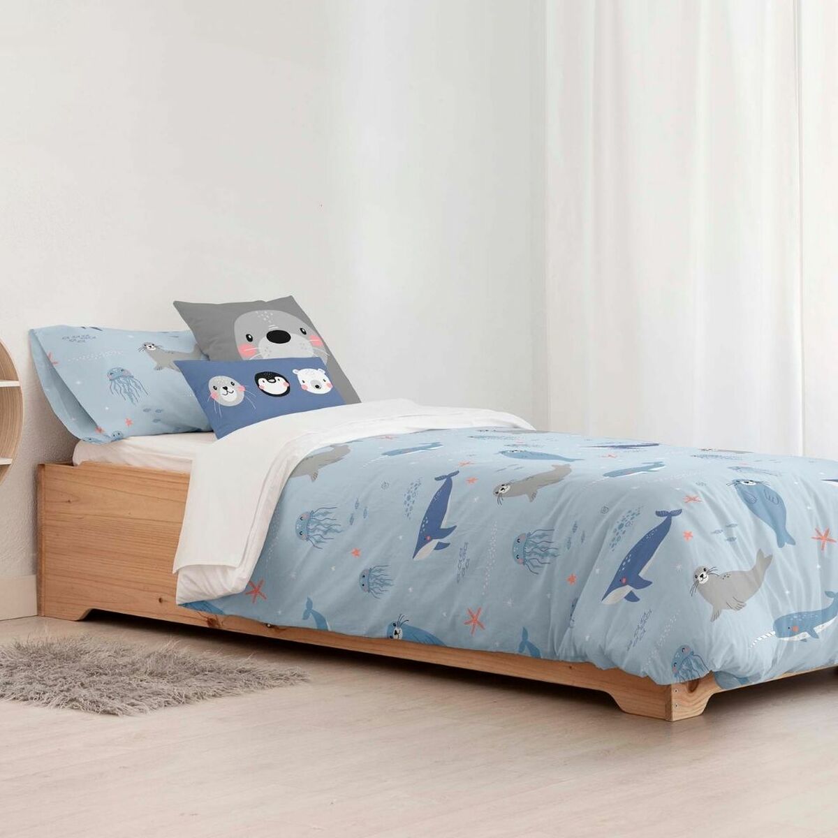 Påslakan Kids&Cotton Tabor Small Blå 175 Trådar 180 x 220 cm 180 x 240 cm - 3