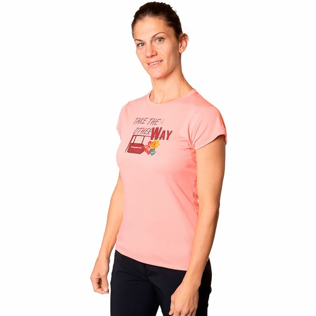 T-shirt med kortärm Dam Trangoworld Myra Rosa - 2