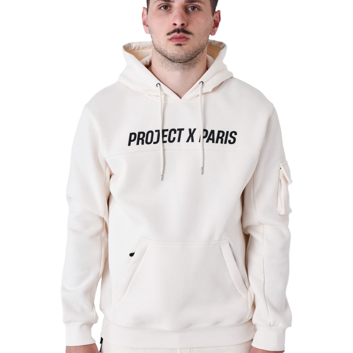 Tröja med huva Herr Project X Paris PROJECT SWEAD&HOODIE 2522058 CC Beige