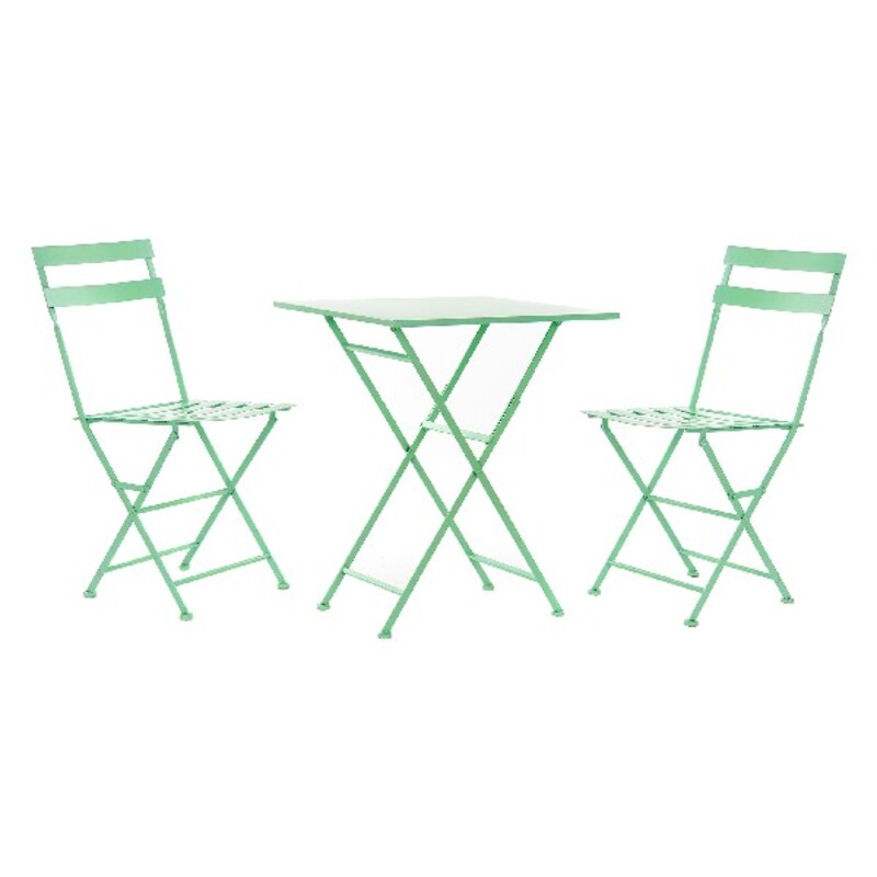 Bordsgrupp med 2 stolar DKD Home Decor MB-177411 60 x 60 x 75 cm (3 pcs)