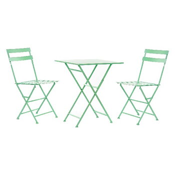 Bordsgrupp med 2 stolar DKD Home Decor MB-177411 60 x 60 x 75 cm (3 pcs)