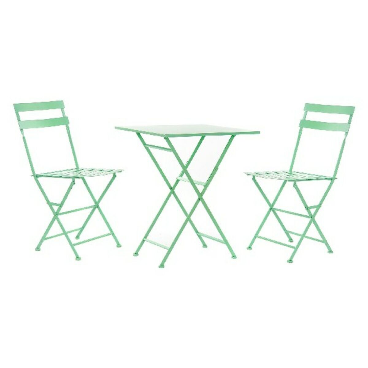 Bordsgrupp med 2 stolar DKD Home Decor MB-177411 60 x 60 x 75 cm (3 pcs) - 9