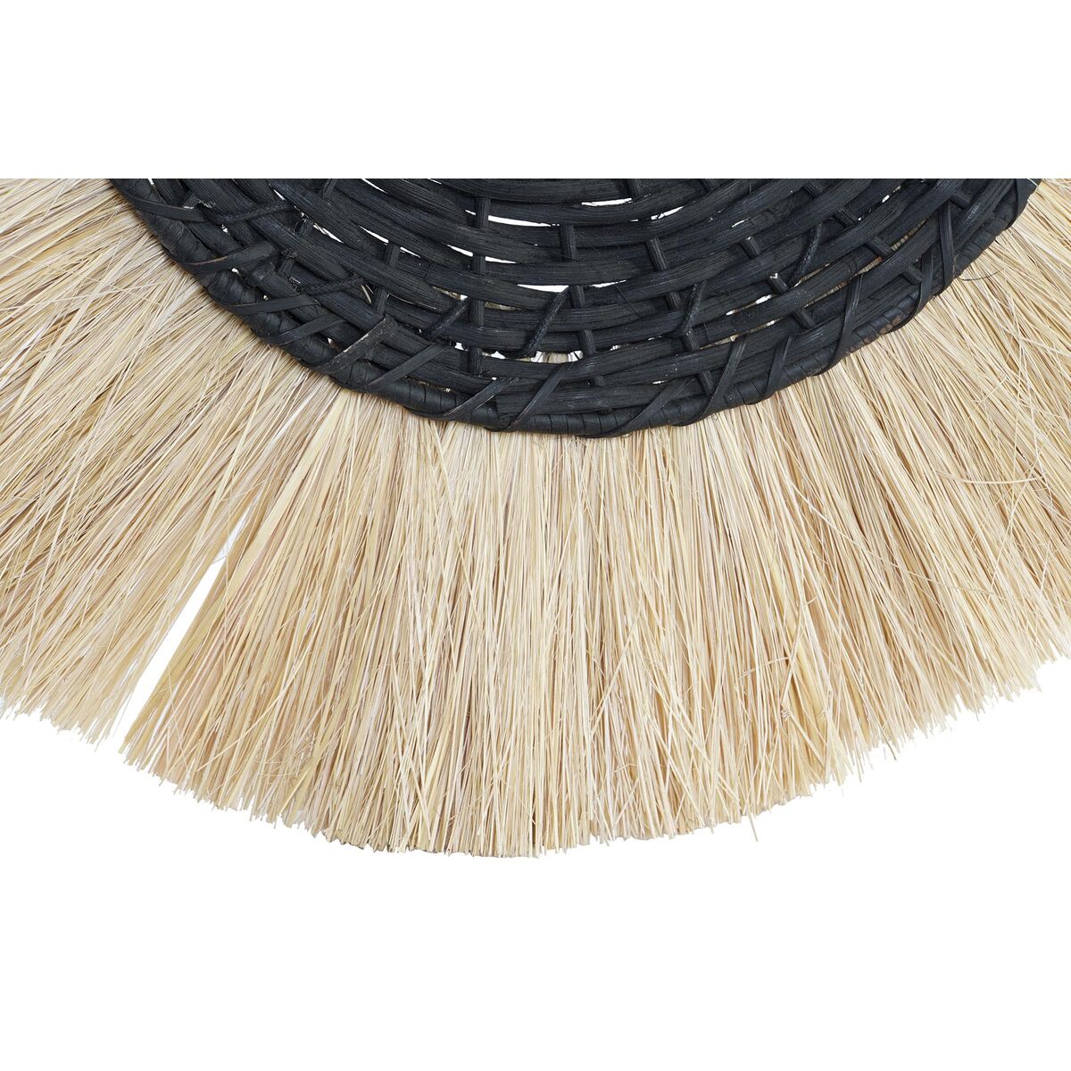 Vägglampa DKD Home Decor Naturell Svart Kolonial Järn 220 V 25 W Jute (42 x 9 x 42 cm) - 7