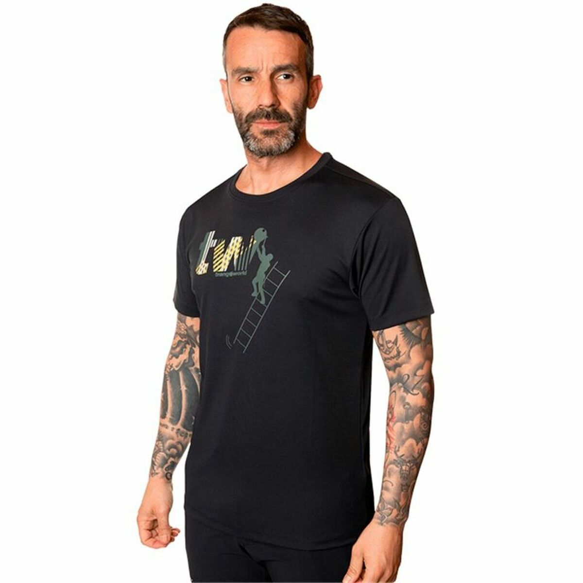 T-shirt med kortärm Herr Trangoworld Konak Svart - 5
