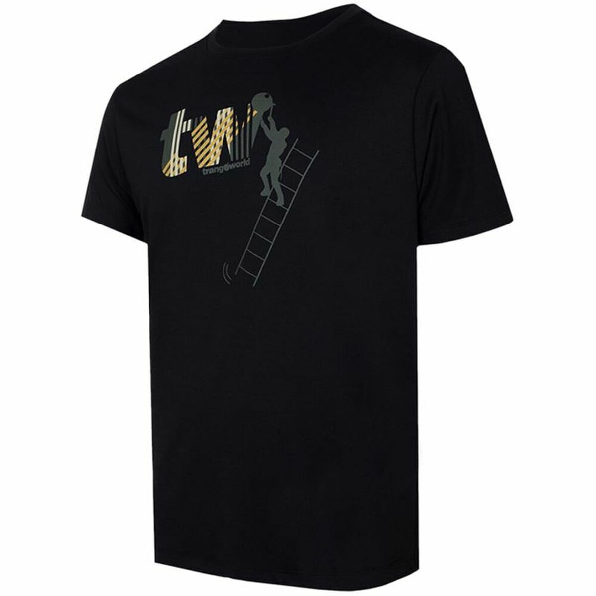 T-shirt med kortärm Herr Trangoworld Konak Svart - 4
