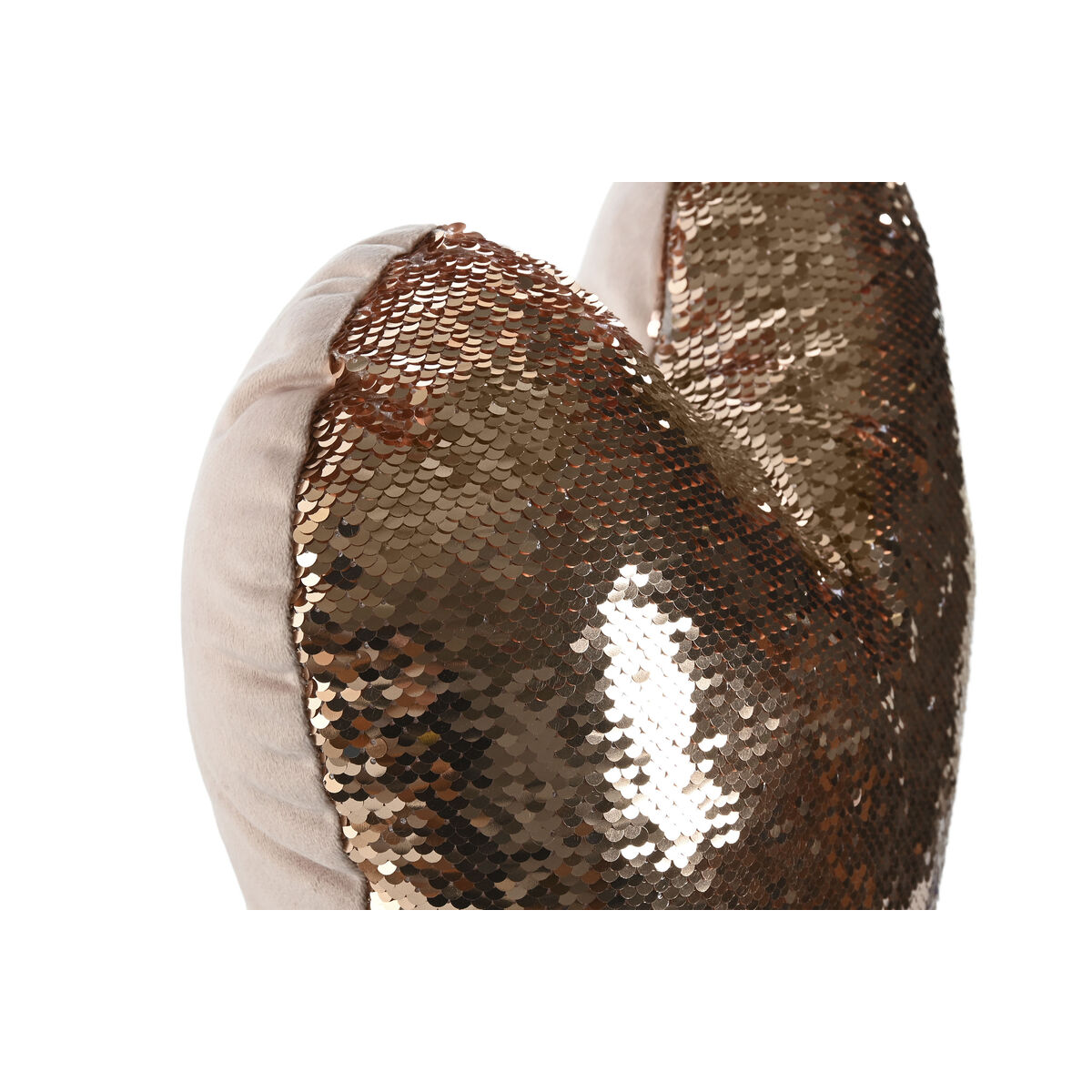 Kudde Home ESPRIT Rosa Hjärta Chic 40 x 12 x 40 cm - 2