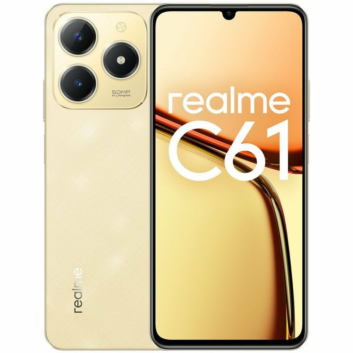 Smartphone Realme C61 6,7" Unisoc 6 GB RAM 256 GB Gyllene